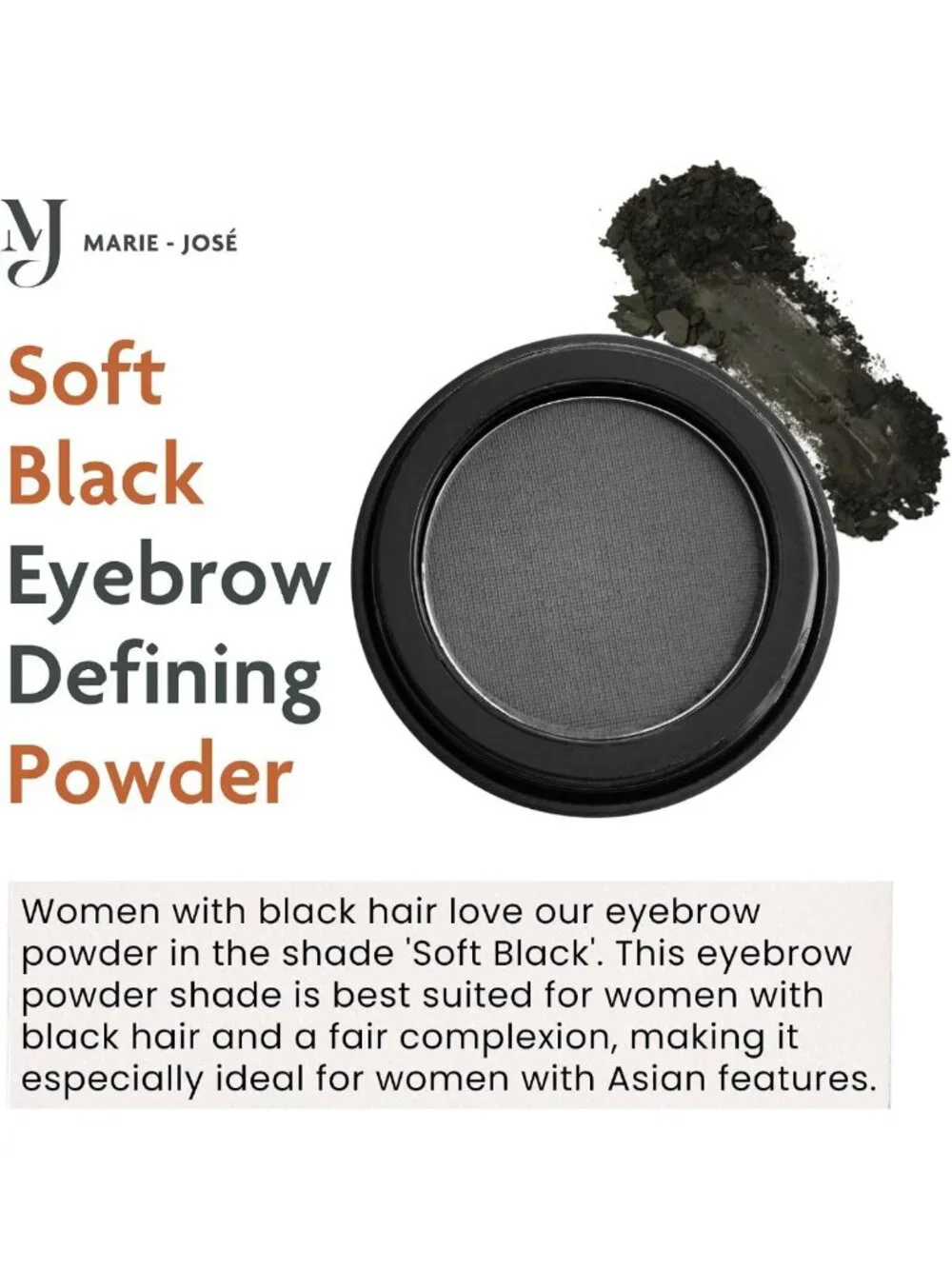 Long-Lasting Waterproof Eyebrow Powder - Vegan Smudge-Proof for Defined Brows
